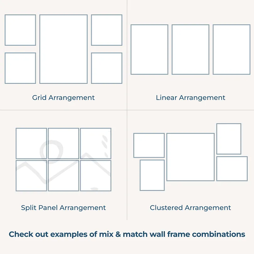 Wall art size guide for subscription